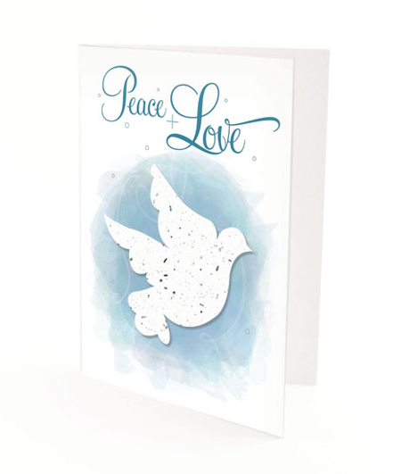 Dove Plantable Personalized Christmas Cards