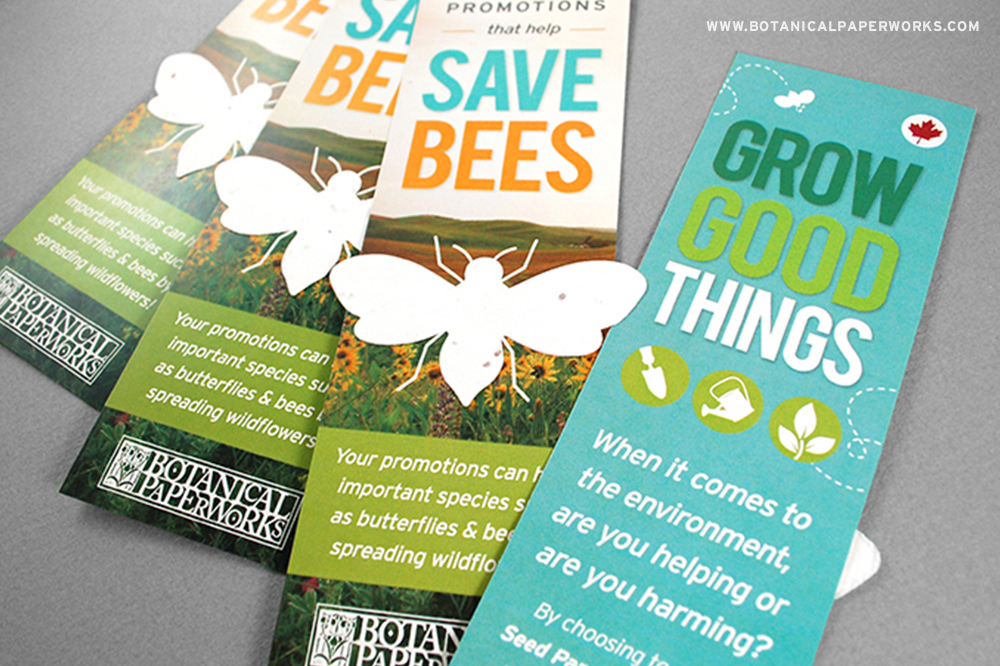Take a look at how Botanical PaperWorks used a #seedpaper self #promotion to send a powerful message about spreading wildflowers to benefit important species like #bees.