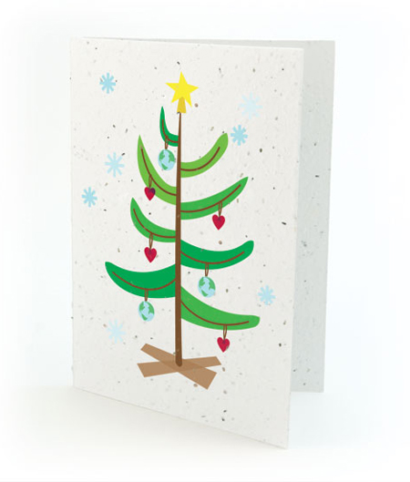 Love The Earth Plantable Personalized Christmas Card