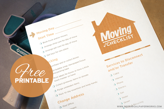 Get organized and manage all those pesky moving details with this handy moving checklist.