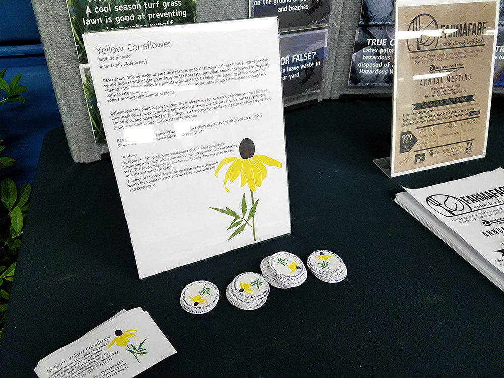 native seeds yellow coneflower promotional products