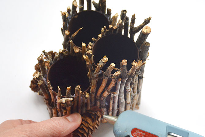 Follow these steps to make back-to-school Nature-themed Pen Holders!