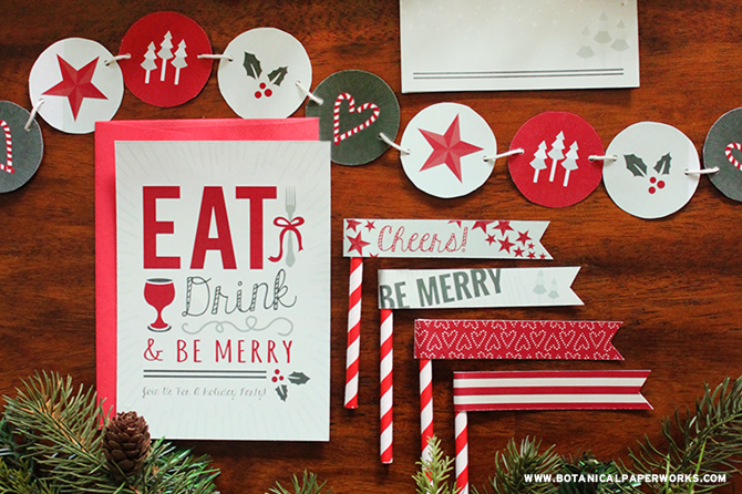 Make your party planning fun, festive and incredibly budget-friendly with these Christmas Party Pack Free Printables.