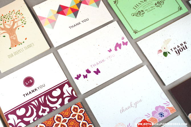Seed paper thank you cards are the perfect way to thank friends and family for any occasion.