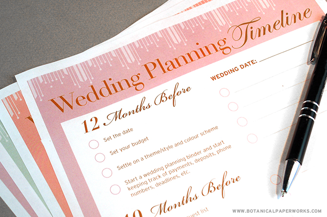 Use this handy wedding planning timeline checklist to help guide you through all the to dos before the big day.