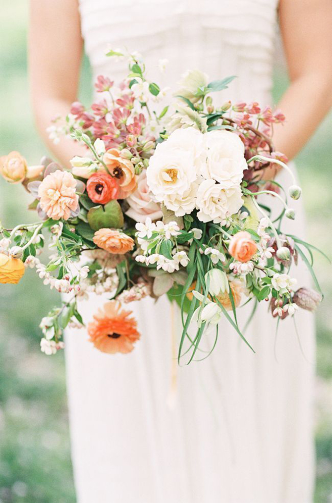 Timeless and elegant, a #bridal bouquet is one of the most beautiful and unique ways to incorporate #wildflowers into your #wedding.