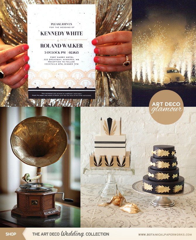 Love all the Glitz and Glamour of the 1920's Art Deco, see how well it translates for your big day!