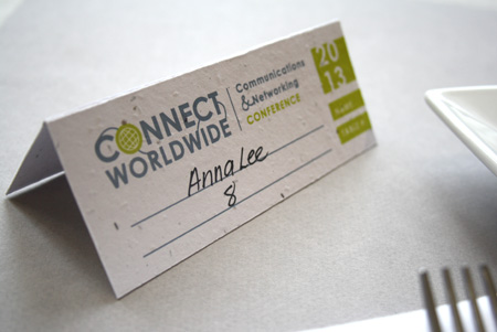 custom seed paper place card