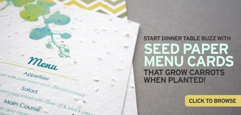 Seed paper menus